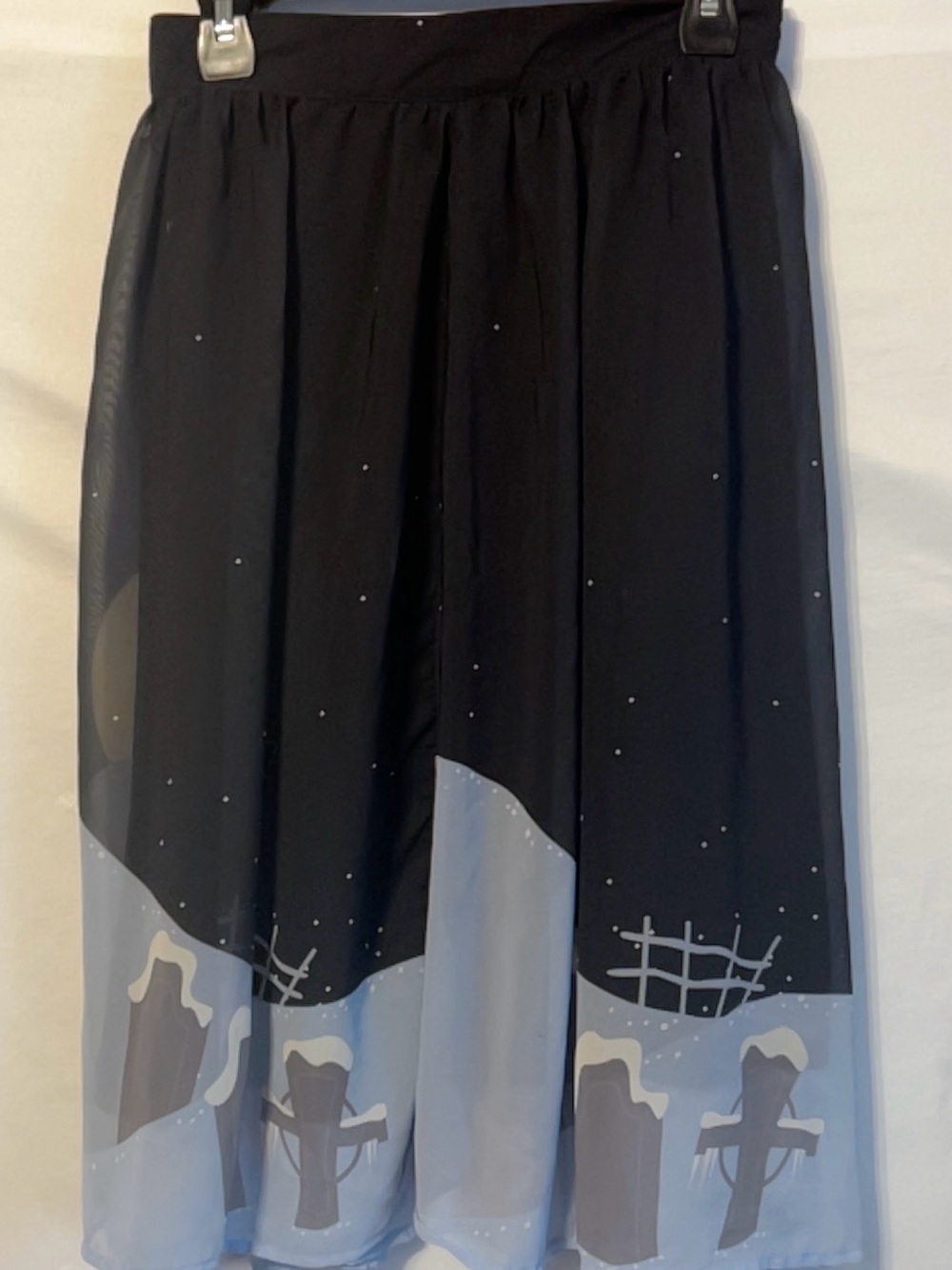 Size 28 Disney Tim Burton Nightmare Before Christmas Skirt Flowy CUTE!!